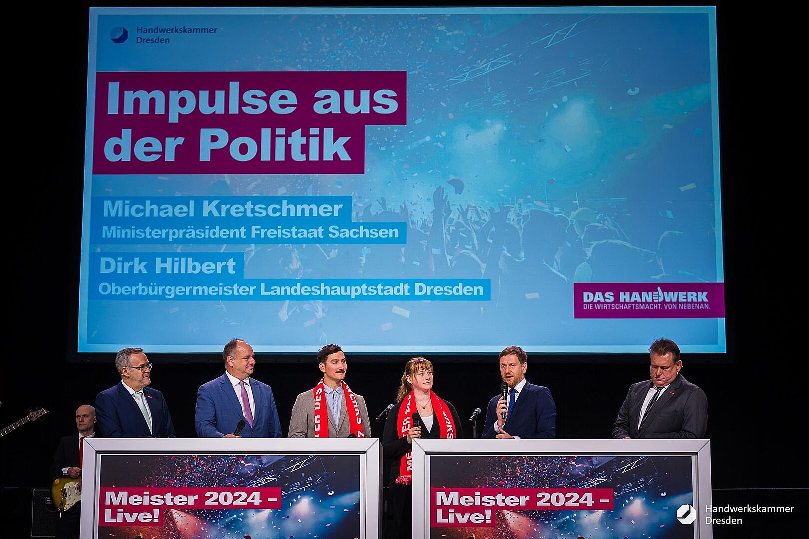 Meisterfeier 2024 in Dresden, Impulse aus der Politik und den Absolventen